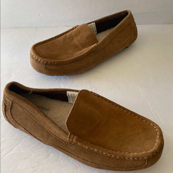 UGG Mens Ascot Slippers Suede Brown 9 ?? main image 9